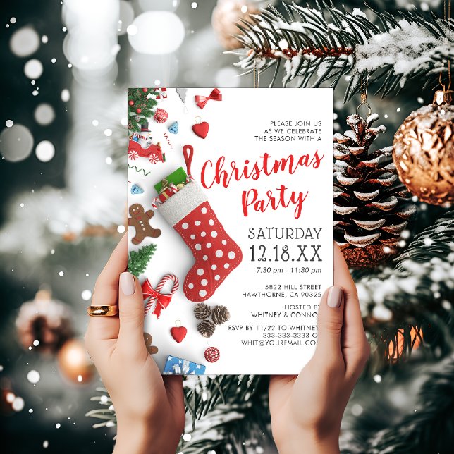Modern Christmas Holiday Party Invitation (Creator Uploaded)