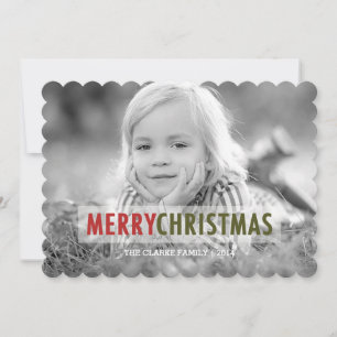 MODERN CHRISTMAS   HOLIDAY PHOTO CARD
