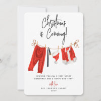 Modern 'Christmas is Coming' Santa Claus Non Photo