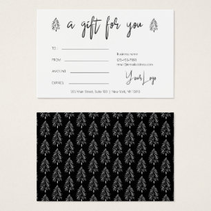 Modern Christmas Logo Gift Voucher