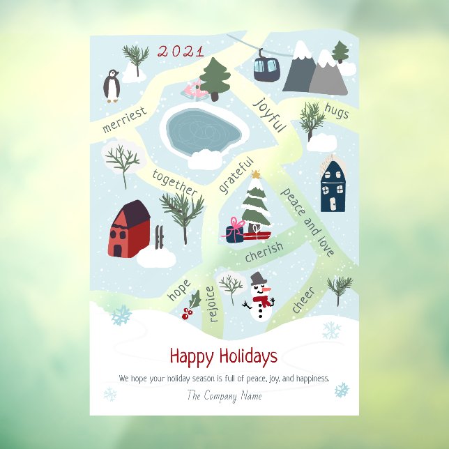 Modern Christmas map story telling illustrations (Sheet 3)