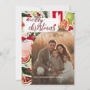 Modern Christmas MidCentury Photo Holiday Card