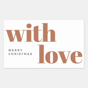 modern christmas,minimalist,minimalist christmas,m rectangular sticker