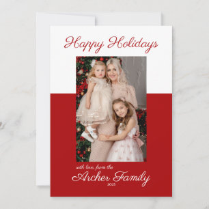 Modern Christmas Multi-Photo Flat Holiday Card