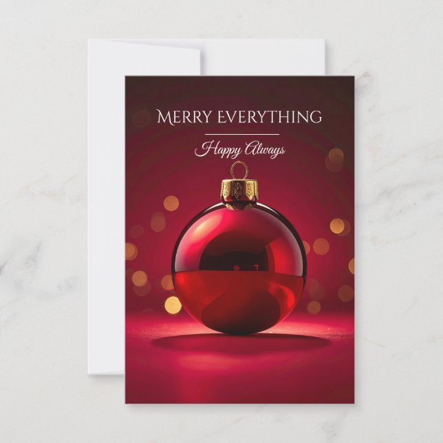 Modern Christmas & New Year Card Elegant (Front)