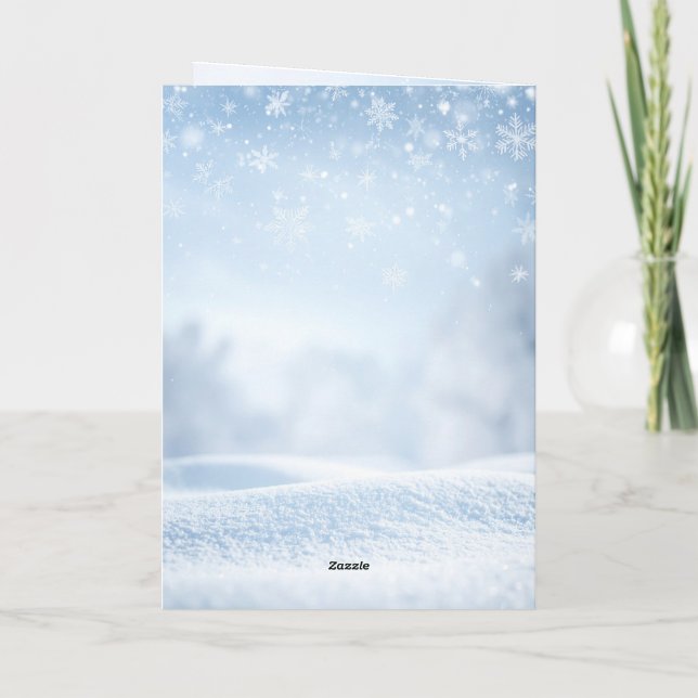 Modern Christmas & New Year Card Elegant (Back)