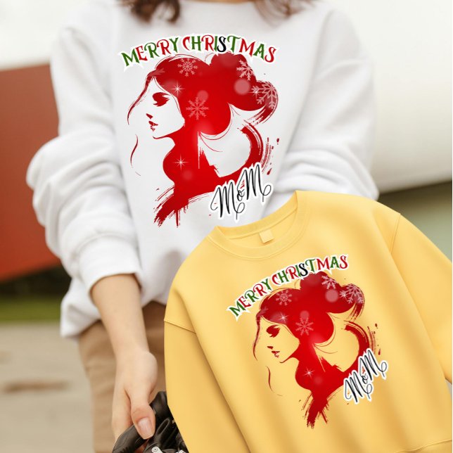 Modern Christmas Ode to Mum Sweatshirt (Creator Uploaded)