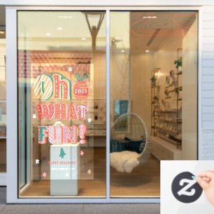 Modern Christmas Oh What Fun hand lettered