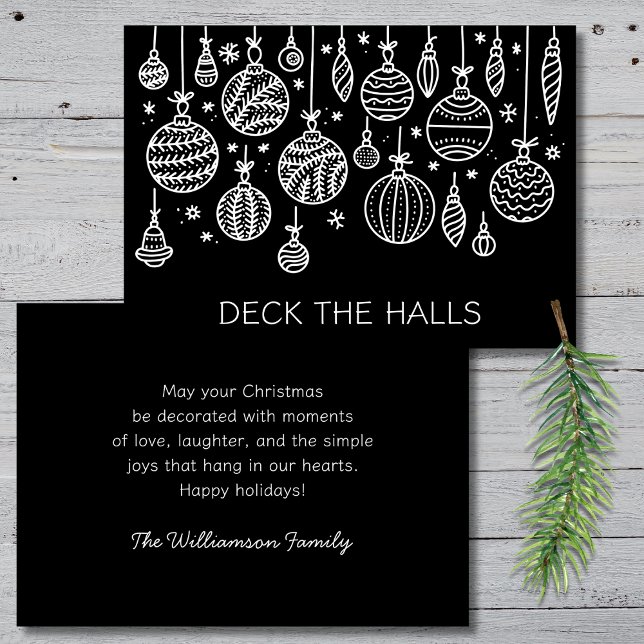 Modern Christmas Ornament  Holiday Card (Creator Uploaded)