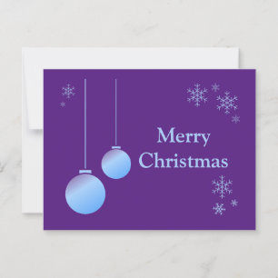 Modern Christmas Ornaments and Snowflakes Postcard