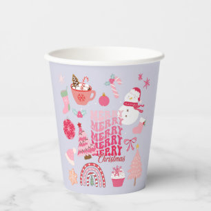 Modern Christmas Paper Cups