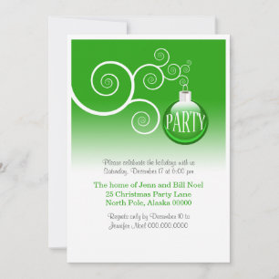 Modern Christmas Party Invitations