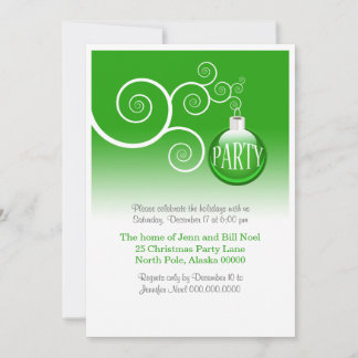 Modern Christmas Party Invitations
