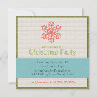 Modern Christmas Party Invitations