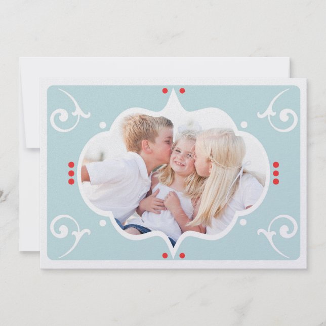 MODERN CHRISTMAS PHOTO CARD (Front)