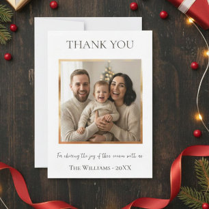 Modern Christmas Photo Card Template, Minimal 
