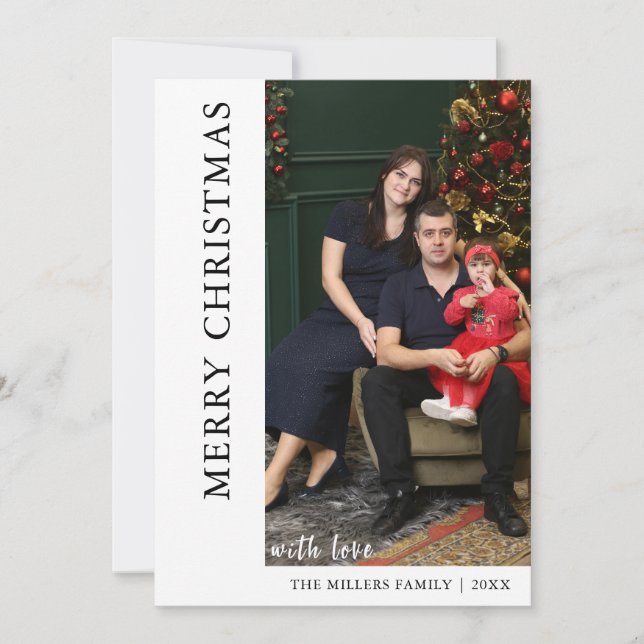 Modern Christmas Photo Collage Invitation (Front)
