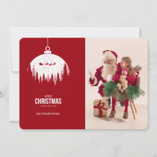 Modern Christmas Photo Holiday Card