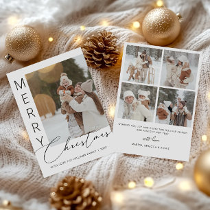 Modern Christmas Photo Holiday Card