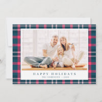 Modern Christmas Plaid Tartan Pattern