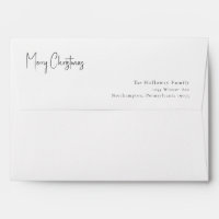 Modern Christmas Script Invitation