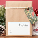 Modern Christmas Script Large Rectangle Gift Label<br><div class="desc">This modern Christmas script large rectangle gift label is perfect for your minimalist shabby chic boho black and white holiday present. The minimal whimsical handwritten calligraphy is delicate and rustic while staying classy and elegant. The design reflects a simple all-white winter day and evokes memories of a more simplistic life....</div>