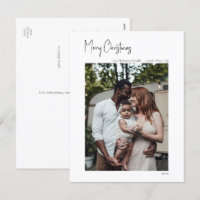 Modern Christmas Script vertical single photo