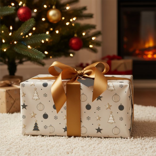 Modern Christmas Seamless Pattern Wrapping Paper (Creator Uploaded)