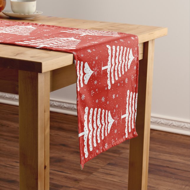 Modern Christmas Short Table Runner (In Situ)