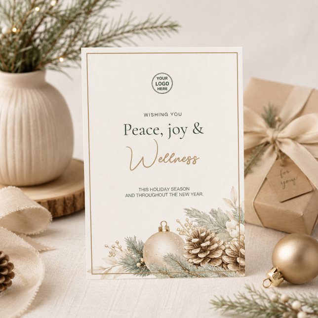 Modern Christmas Spa Wellness Holiday Card (Modern Christmas Spa Wellness Holiday Card)