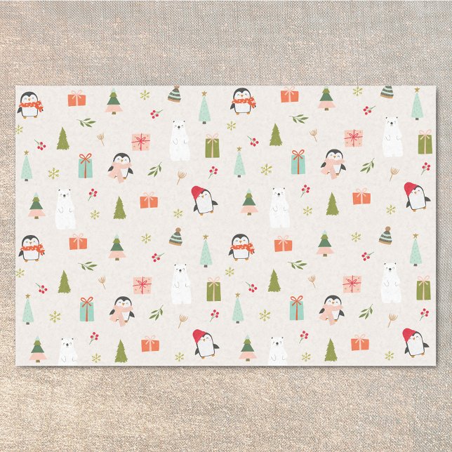 Modern Christmas Symbols Tissue Paper (Creator Uploaded)