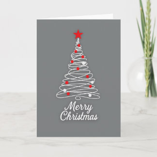 Modern Christmas Tree Card