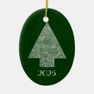 Modern Christmas Tree Ceramic Tree Decoration