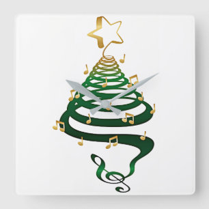 **MODERN CHRISTMAS TREE** CLOCK