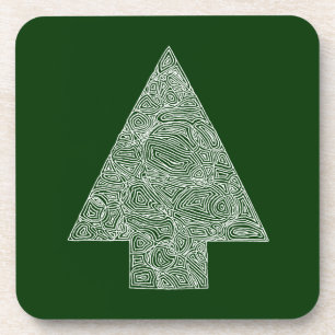 Modern Christmas Tree Coaster