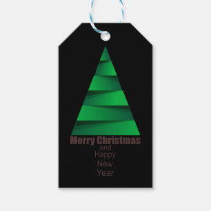 Modern Christmas Tree Gift Tags