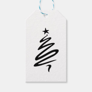 Modern Christmas Tree Gift Tags