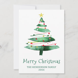 MODERN CHRISTMAS TREE HOLIDAY CARD