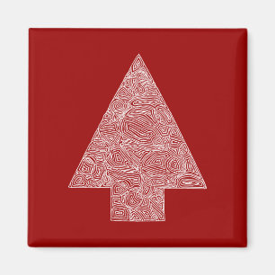 Modern Christmas Tree Magnet