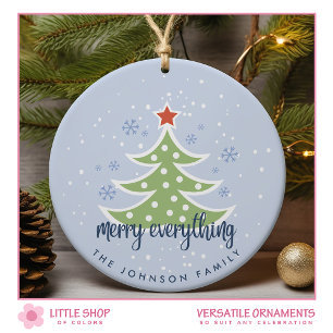 Modern Christmas Tree Merry Everything Ceramic Tree Decoration