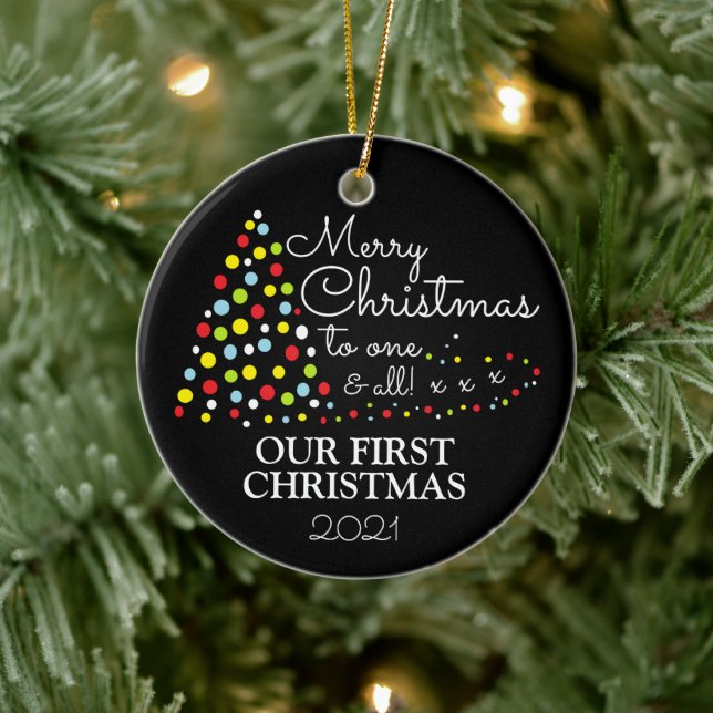 Modern Christmas Tree, Our First Christmas Christm Ceramic Tree Decoration (Tree)