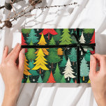 Modern Christmas tree pattern wrapping paper<br><div class="desc">A Christmas tree inspired design,  suitable for wrapping gifts for everyone. It features forest trees in pattern and also a modern design</div>