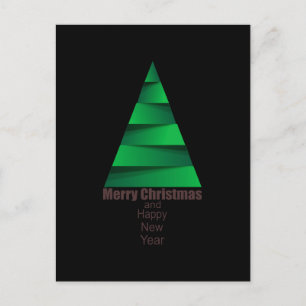Modern Christmas Tree Postcard