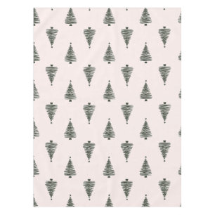 Modern Christmas Trees Tablecloth