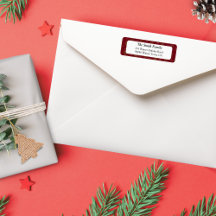 Modern Christmas Trees with Season Greetings Red