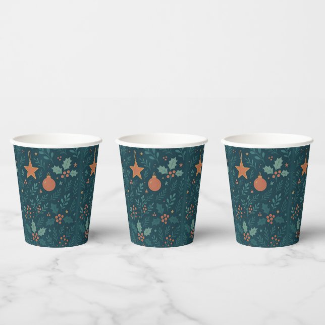 Modern Christmas – Trendy 2026 Paper Cups (Multi)