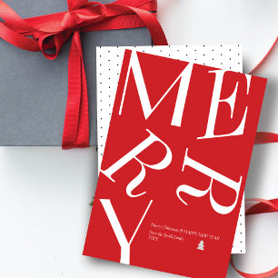 Modern Christmas Typography Personalised