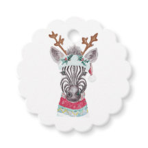 Modern Christmas watercolor painting