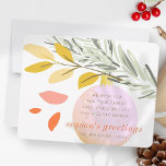 Modern Christmas Winter Snow Ornament on Pine Holiday Card<br><div class="desc">Design is composed of Christmas Winter Snow Ornament on Pine

Available here:
http://www.zazzle.com/store/selectpartysupplies</div>