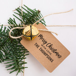 Modern Christmas With Love Return Address Self-inking Stamp